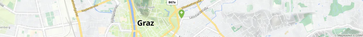 Map representation of the location for Apotheke Zum guten Hirten in 8010 Graz